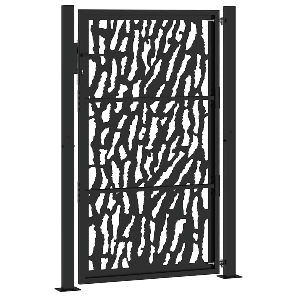 Garden Gate Black 100x150 cm Steel Trace  Design