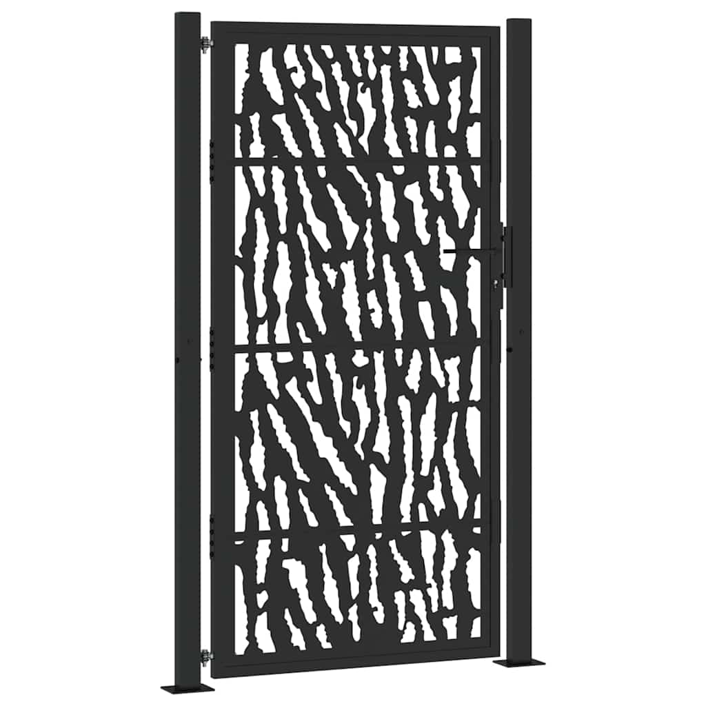 Garden Gate Black 100x175 cm Steel Trace  Design