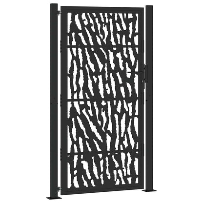 Garden Gate Black 100x175 cm Steel Trace  Design