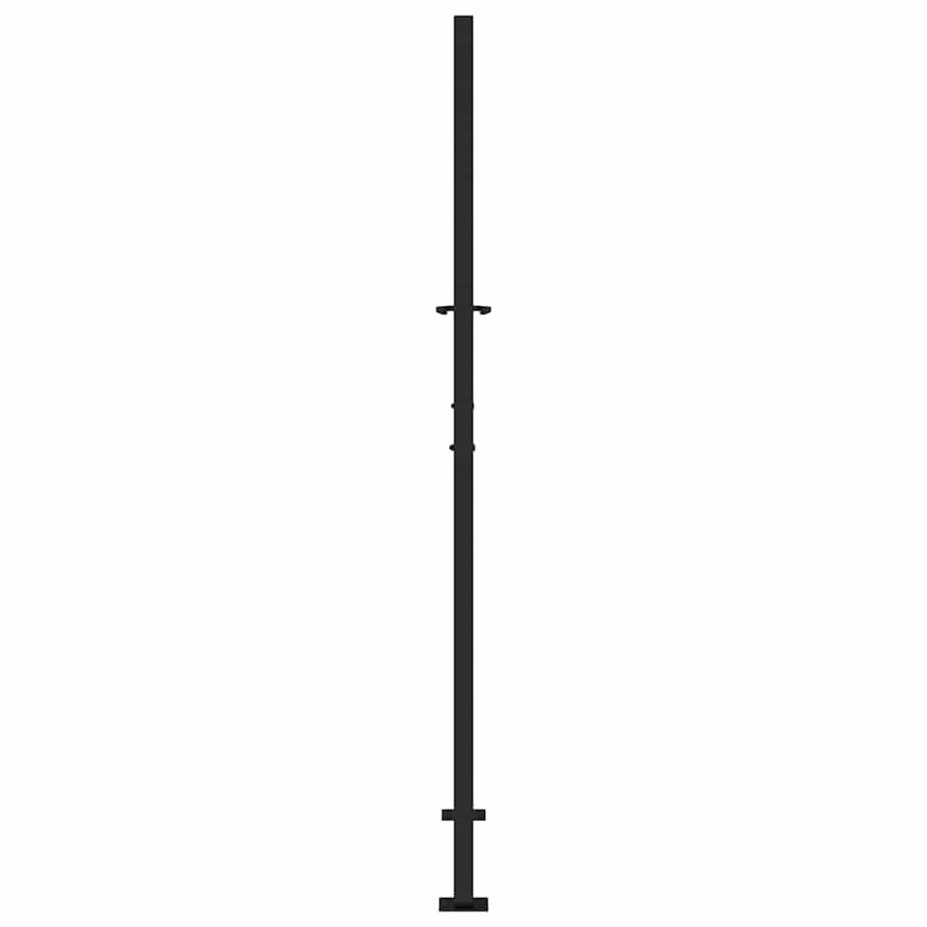 Garden Gate Black 100x175 cm Steel Trace Design