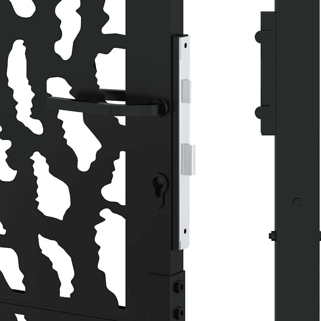 Garden Gate Black 100x175 cm Steel Trace  Design
