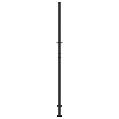 Garden Gate Black 100x200 cm Steel Trace Design