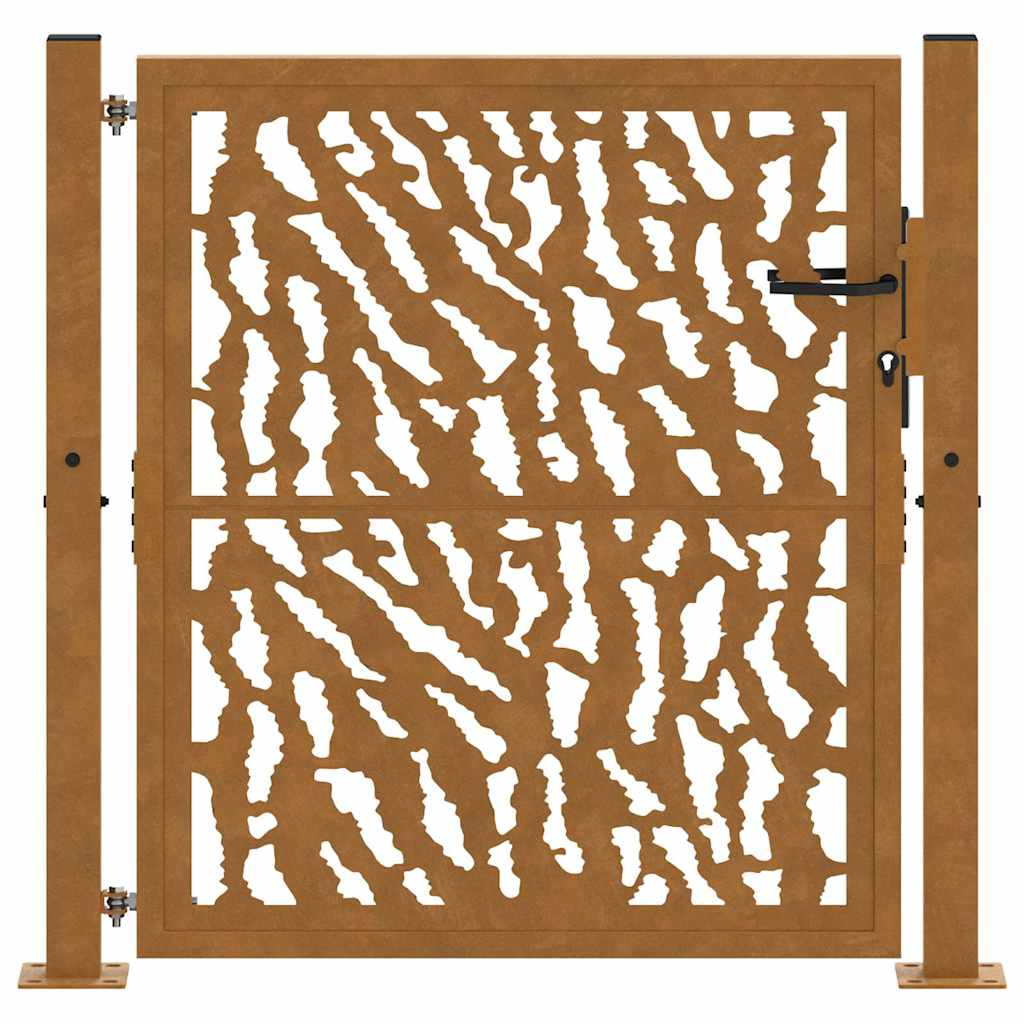 Garden Gate 100x100 cm Weathering Steel Trace Design