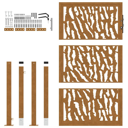 Garden Gate 100x150 cm Weathering Steel Trace Design