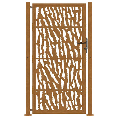 Garden Gate 100x175 cm Weathering Steel Trace Design