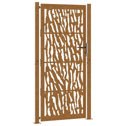 Garden Gate 100x200 cm Weathering Steel Trace Design