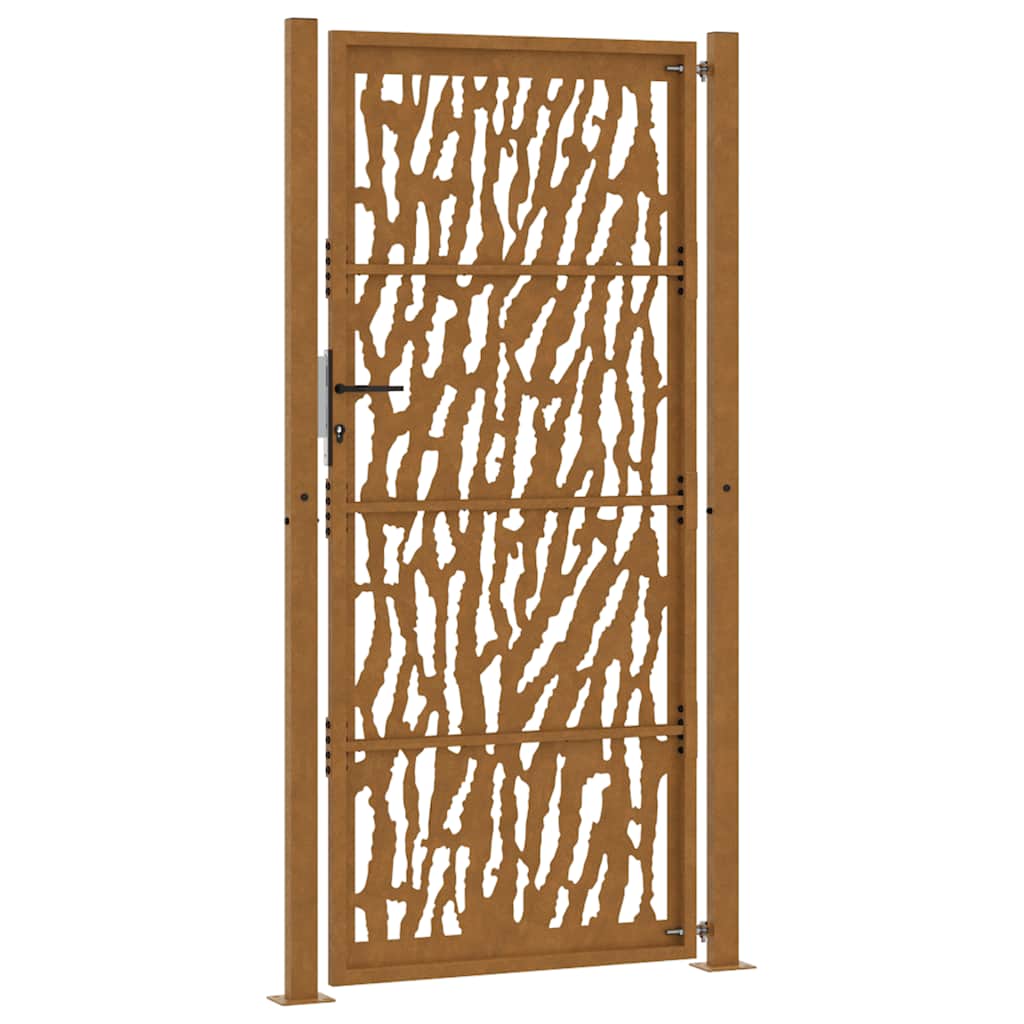 Garden Gate 100x200 cm Weathering Steel Trace Design