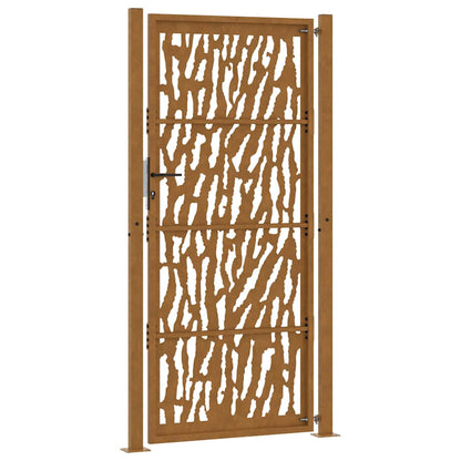 Garden Gate 100x200 cm Weathering Steel Trace Design