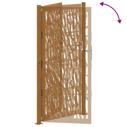 Garden Gate 100x200 cm Weathering Steel Trace Design