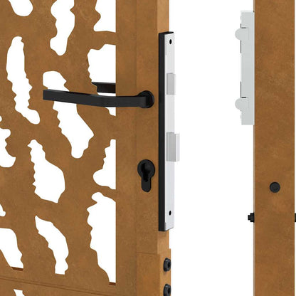 Garden Gate 100x200 cm Weathering Steel Trace Design