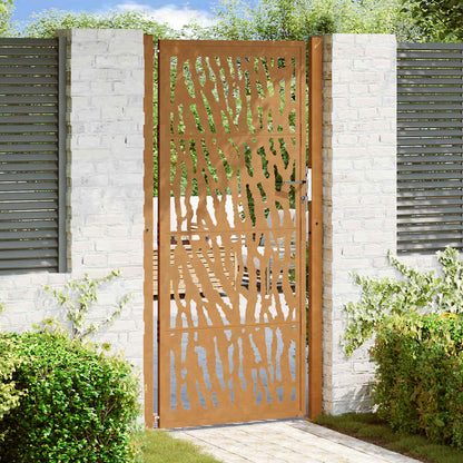 Garden Gate 100x200 cm Weathering Steel Trace Design