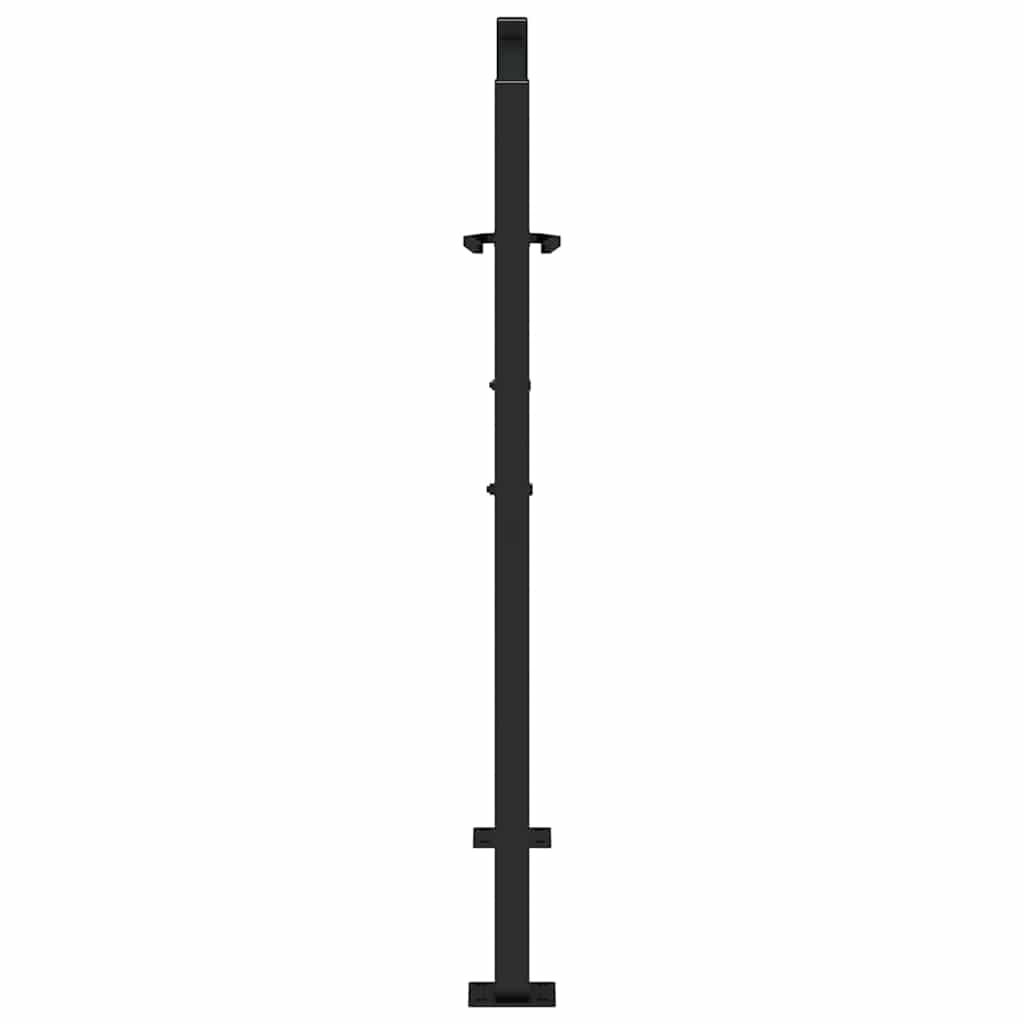Garden Gate Black 100x100 cm Steel Flame  Design
