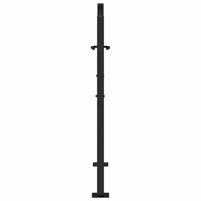 Garden Gate Black 100x100 cm Steel Flame  Design