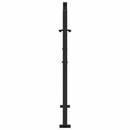 Garden Gate Black 100x100 cm Steel Flame Design