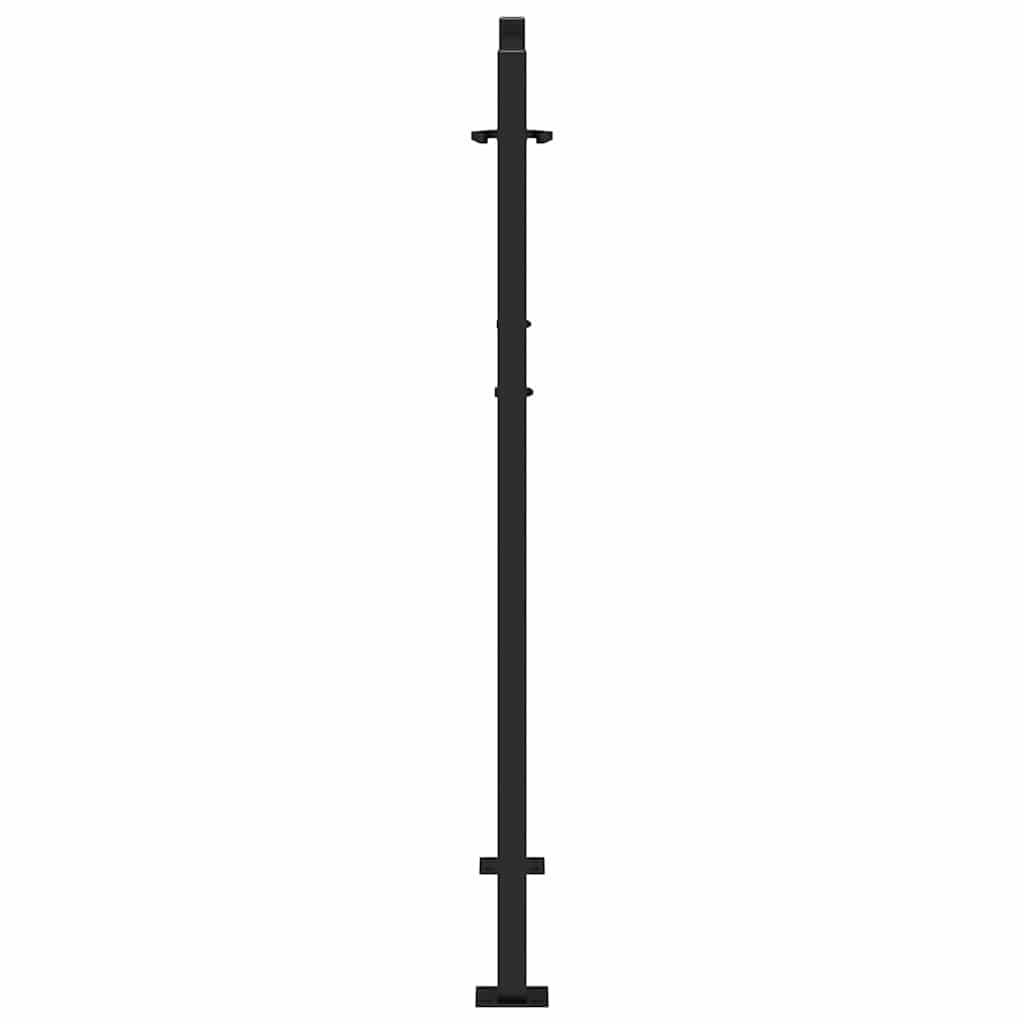 Garden Gate Black 100x125 cm Steel Flame Design