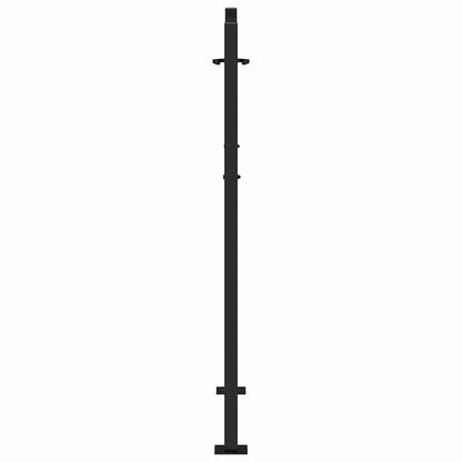 Garden Gate Black 100x125 cm Steel Flame Design