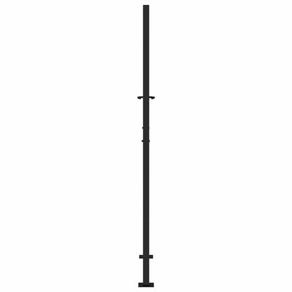 Garden Gate Black 100x175 cm Steel Flame  Design