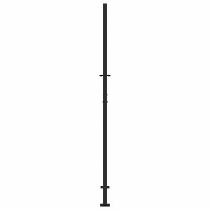 Garden Gate Black 100x200 cm Steel Flame Design