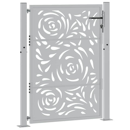 Garden Gate 100x125 cm Weathering Steel Flame Design