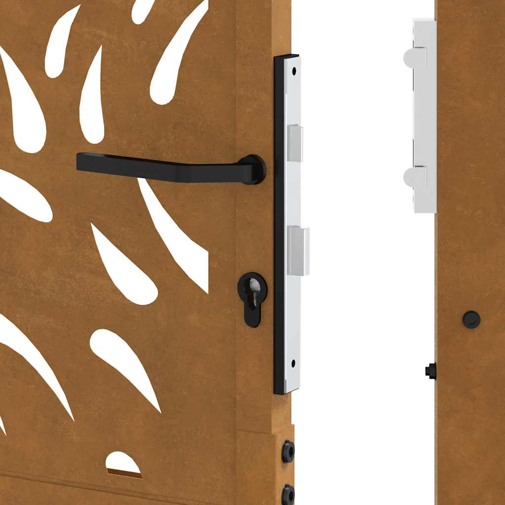 Garden Gate 100x125 cm Weathering Steel Flame Design