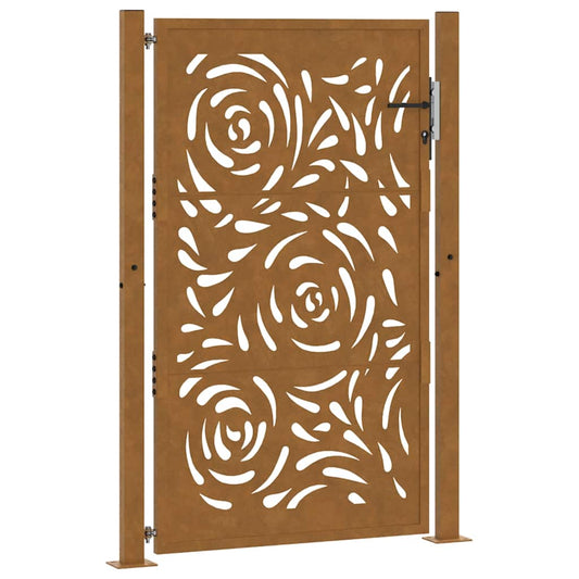 Garden Gate 100x150 cm Weathering Steel Flame Design