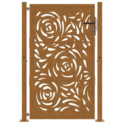 Garden Gate 100x150 cm Weathering Steel Flame Design