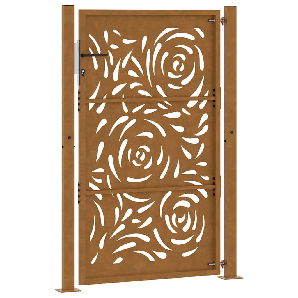 Garden Gate 100x150 cm Weathering Steel Flame Design