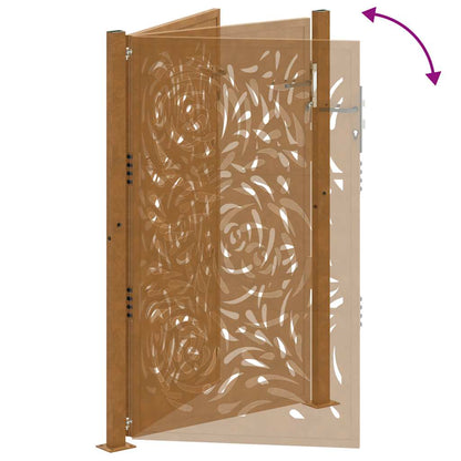 Garden Gate 100x150 cm Weathering Steel Flame Design