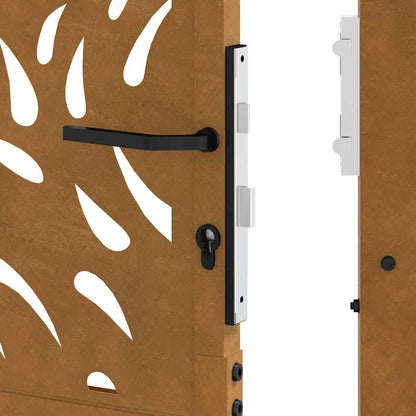 Garden Gate 100x150 cm Weathering Steel Flame Design