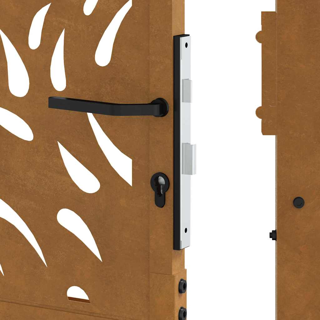 Garden Gate 100x150 cm Weathering Steel Flame Design