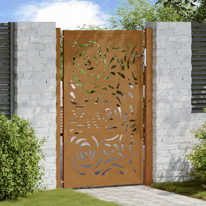 Garden Gate 100x150 cm Weathering Steel Flame Design