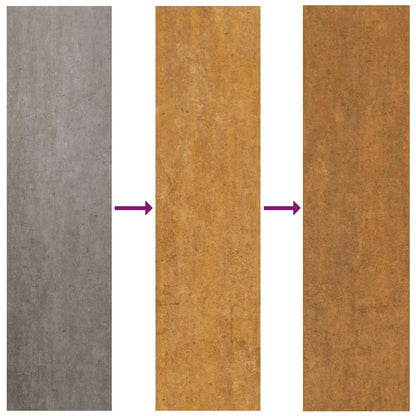 Garden Gate 100x175 cm Weathering Steel Flame Design