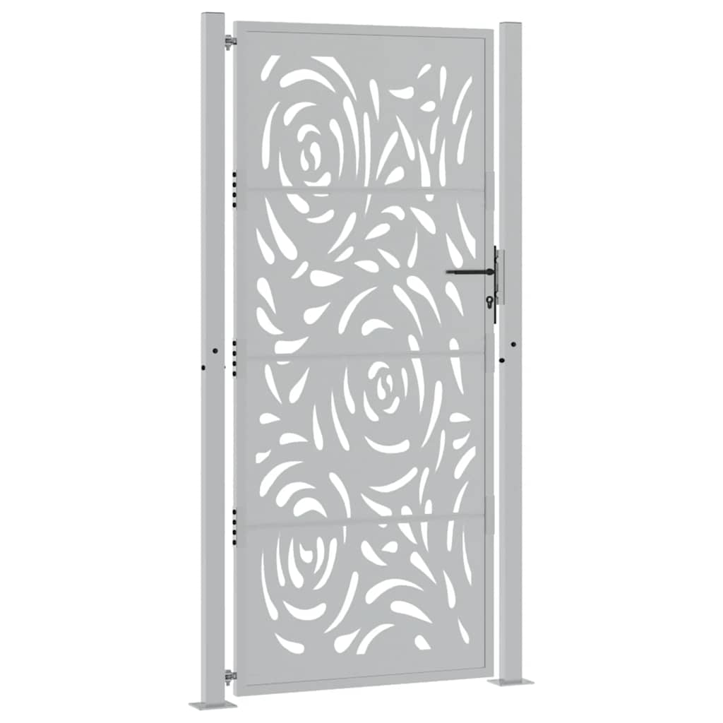 Garden Gate 100x200 cm Weathering Steel Flame Design