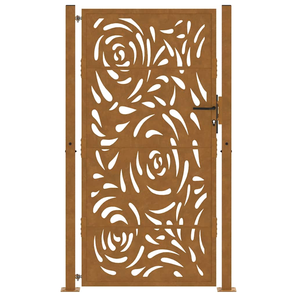 Garden Gate 100x200 cm Weathering Steel Flame Design