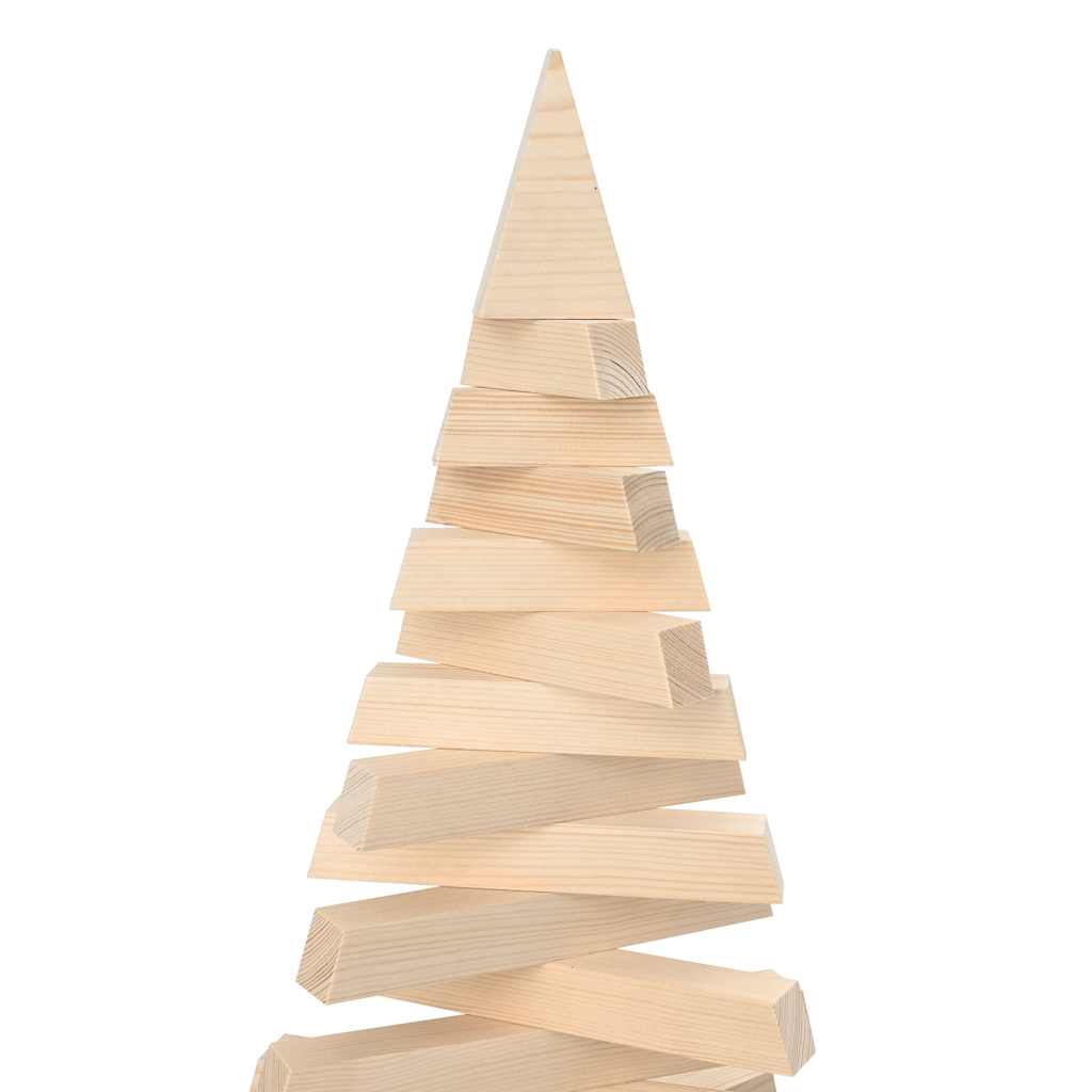| Wooden Christmas Tree | with Stand natural 180 cm Solid pine wood