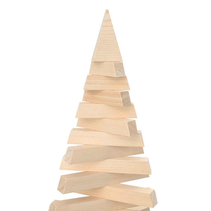 | Wooden Christmas Tree | with Stand natural 180 cm Solid pine wood