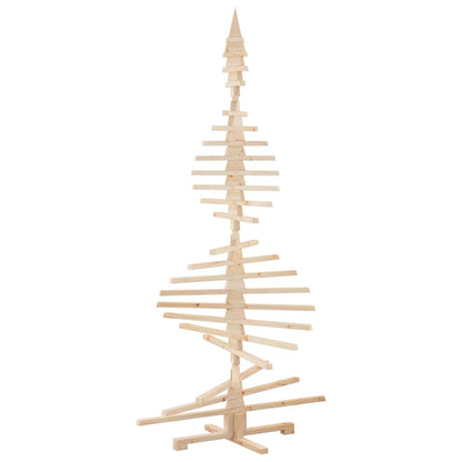 Wooden Christmas Tree for Decoration 210 cm Solid Wood Pine
