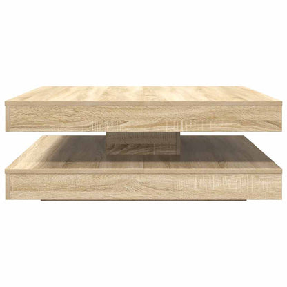 Coffee Table 360-Degree Rotatable Sonoma Oak 90x90x34,5 cm