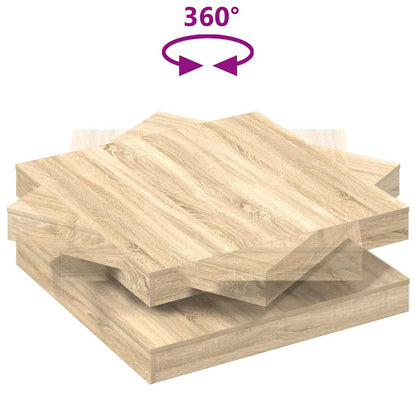 Coffee Table 360-Degree Rotatable Sonoma Oak 90x90x34,5 cm