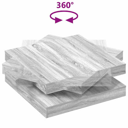 Coffee Table 360-Degree Rotatable Grey Sonoma 90x90x34,5 cm