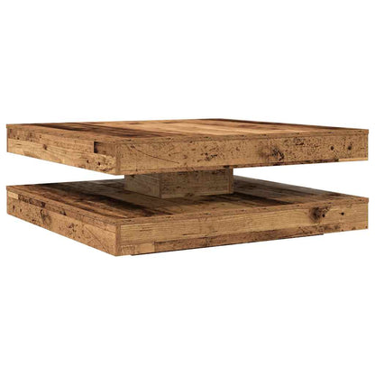 Coffee Table 360-Degree Rotatable Old Wood 90x90x34,5 cm