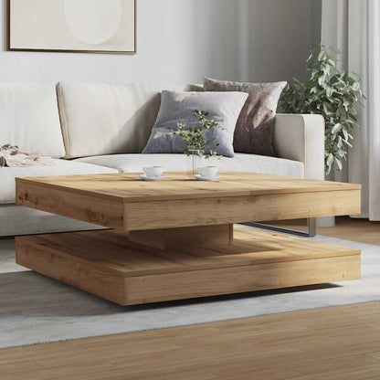 Coffee Table 360-Degree Rotatable Artisan Oak 90x90x34,5 cm