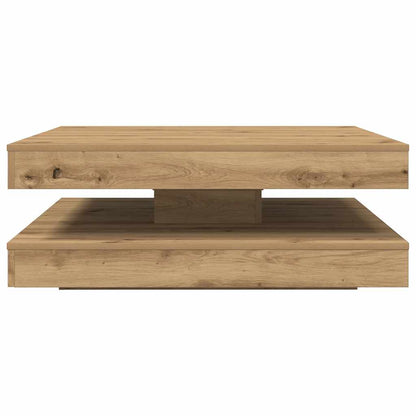 Coffee Table 360-Degree Rotatable Artisan Oak 90x90x34,5 cm