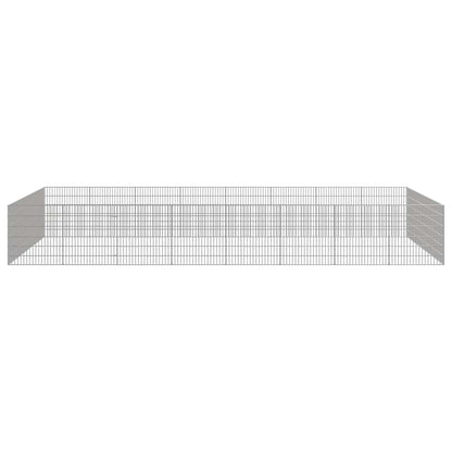 Free Range Animal Enclosure 24-Panel 54x60 cm Galvanised Iron