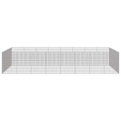 Free Range Animal Enclosure 24-Panel 54x80 cm Galvanised Iron