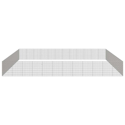 Free Range Animal Enclosure 48-Panel 54x80 cm Galvanised Iron