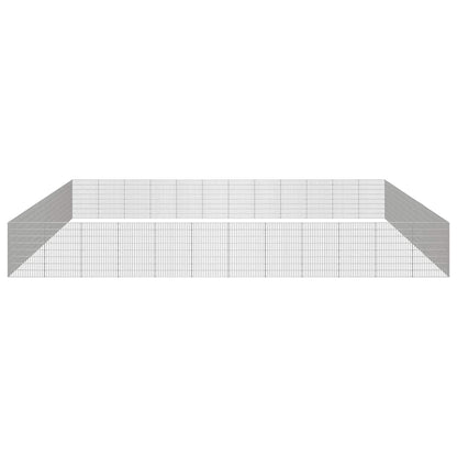 Free Range Animal Enclosure 48-Panel 54x80 cm Galvanised Iron