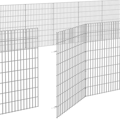 Free Range Animal Enclosure 48-Panel 54x80 cm Galvanised Iron
