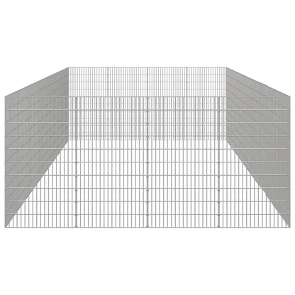 Free Range Animal Enclosure 24-Panel 54x100 cm Galvanised Iron