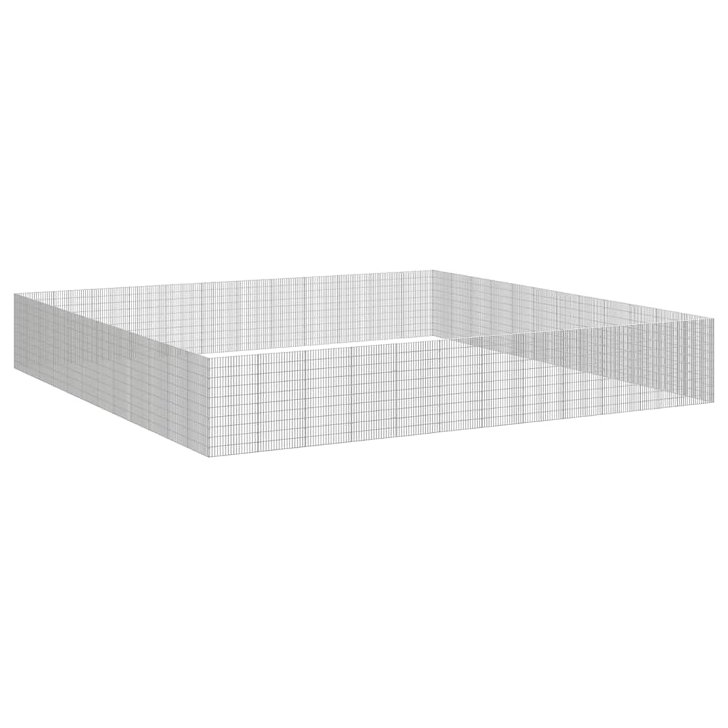 Free Range Animal Enclosure 48-Panel 54x100 cm Galvanised Iron
